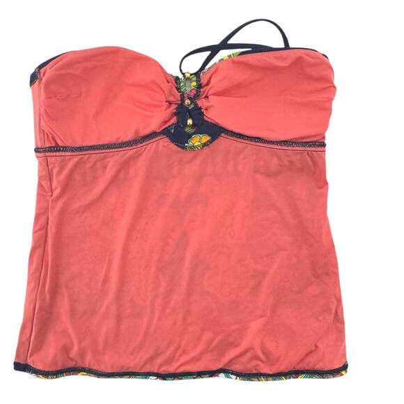 Nanette LEPORE Women’s Multicolor All Over Print Tankini Swim Top Size XS - Picture 8 of 12